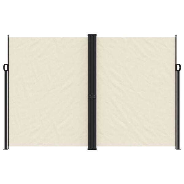 vidaXL Zwijana markiza boczna, kremowa, 220x1000 cm