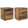 vidaXL Szafka Nocna z szufladą 2 pcs Stare drewno 45 x 39 x 50cm
