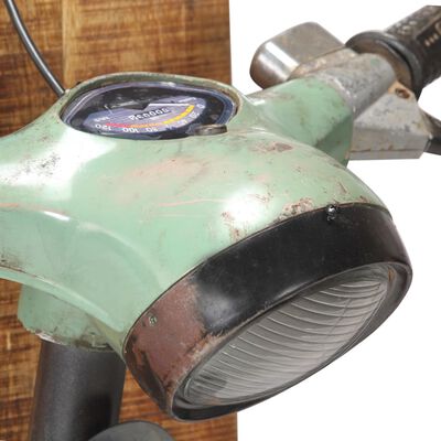 vidaXL Lampa ścienna stylizowana na skuter, żelazo i lite drewno mango