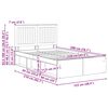 vidaXL Ramka ł&oacute;żka Sonoma 120 x 200 cm Lite drewno sosnowe