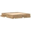 vidaXL Ramka łóżka z szufladą Dąb rzemieślniczy 180 x 200 cm