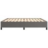 vidaXL Rama łóżka, szara, 200x200 cm, sztuczna skóra
