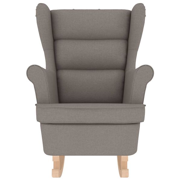 vidaXL Fotel bujany, taupe, 74x90x102 cm, tapicerowany tkaniną