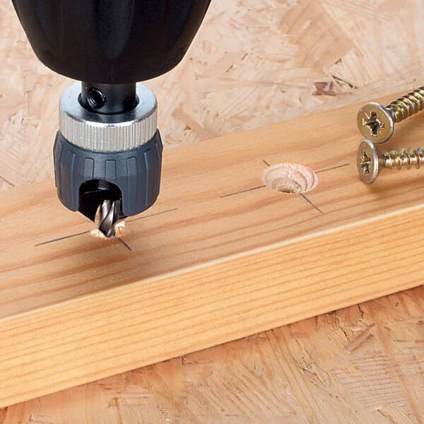 wolfcraft Wiertło pilotujące/pogłębiające, metal, 2544000