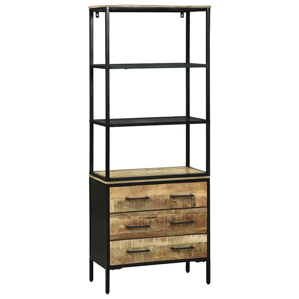 vidaXL Highboard Brązowy 70 x 35 x 180 cm Lite drewno mango