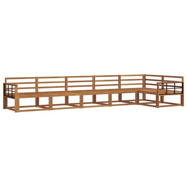 vidaXL Zestaw sof na zewnątrz 6 pcs Naturalny Lite Drewno Akacji