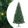 vidaXL Sztuczna choinka z podstawą Zielony 300 cm PVC, Metal i Plastik
