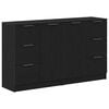 vidaXL Bufet Czarny Dąb 120 x 30 x 70 cm Drewno inżynieryjne