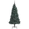 vidaXL Sztuczna choinka z oświetleniem i zestawem bombek 180 cm PET