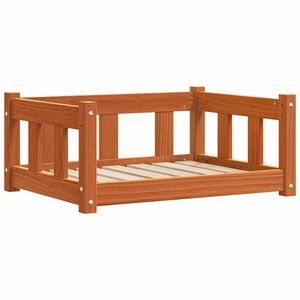 vidaXL Legowisko dla psa Woskowy Brąz 65,5 x 50 x 28 cm