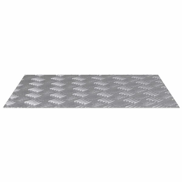 vidaXL Stopień Prostokątny 2 pcs Srebrny 60 x 50 cm Aluminium