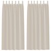 vidaXL Firany Voile 2 szt. piaskowy 245 x 140 cm Poliester