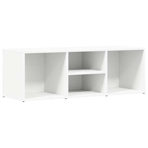 vidaXL Ławka na buty, biała, 102x35x35 cm, materiał drewnopochodny
