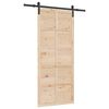 vidaXL Drzwi przesuwne naturalny 80 x 208 cm Lite drewno sosnowe