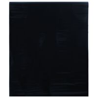 vidaXL Folia okienna statyczna, matowa, czarna, 45x1000 cm, PVC