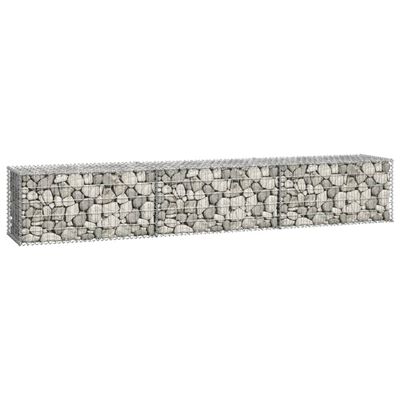 vidaXL Ściana gabionowa z pokrywami, galwanizowana stal, 300x50x50 cm