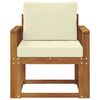 vidaXL Sofa na zewnątrz Lite drewno akacjowe i poliester Naturalny