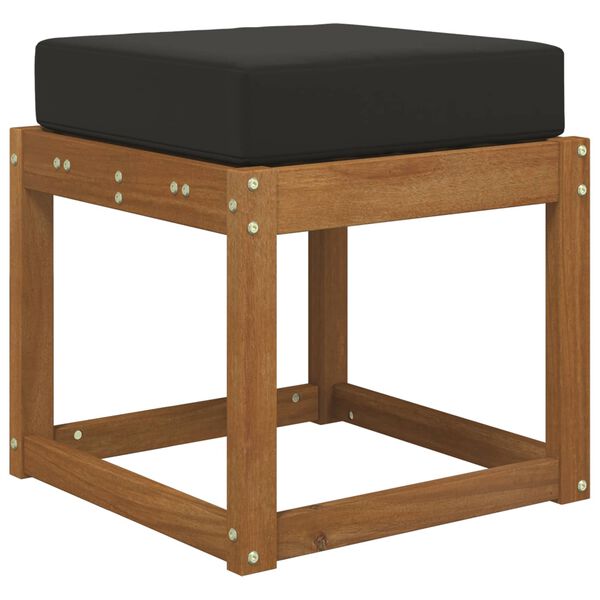 vidaXL Poduszka siedzeniowa na zewnątrz Czarny 40 x 40 x 8 cm