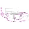 vidaXL Ramka ł&oacute;żka Szary Sonoma 200 x 200 cm Materiał drewnopochodny