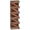 vidaXL Regał na wino Naturalny 24 x 14 x 80 cm Lite drewno mahoniowe