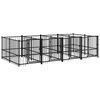 vidaXL Kojec zewnętrzny dla psa, stalowy, 7,51 m&sup2;