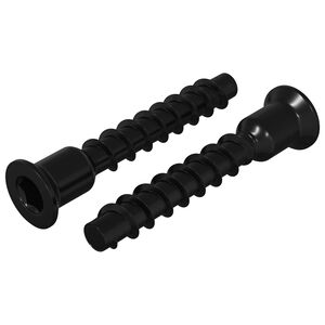 vidaXL Śruba z gniazdem i gł&oacute;wką sferyczną 2 pcs Czarny 7 x 40 mm