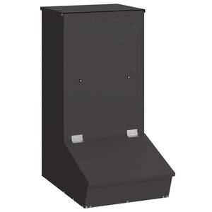 vidaXL Podajnik dla Świń Czarny 55 x 38 x 76 cm 20 kg