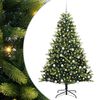 vidaXL Sztuczna Choinka Składana na Święta 300 LED zielony 180 cm