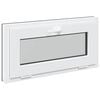 vidaXL Okno piwniczne RISOR 80 x 40 cm PVC i szkło antracytowy