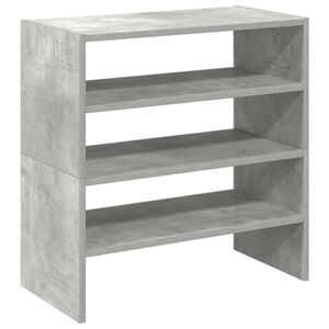 vidaXL Stojaki na buty 2 szt., szarość betonu, 60x30x30,5 cm