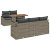 vidaXL Zestaw Sof na Ogr&oacute;d 6 szt. Szary Polirattan