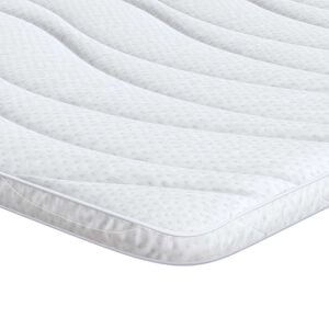 vidaXL Nakładka na materac Biały 80 x 200 cm Dzianina
