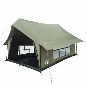 vidaXL Namiot domek Zielony wojskowy 340 x 246 x 210 cm Polibawełna