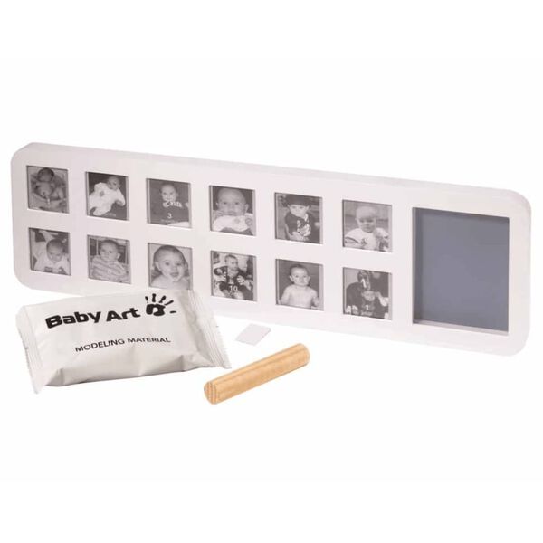 Baby Art Ramka na odcisk My First Year, biała, 34120085