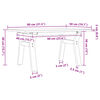 vidaXL Stolik kawowy z nogami w kształcie litery Y, 80x50x40 cm
