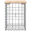 vidaXL Ławka ogrodowa, gabion, 33x31x42 cm, lite drewno sosnowe