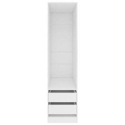 vidaXL Szafa z szufladami, biała 50x50x200 cm, materiał drewnopochodny