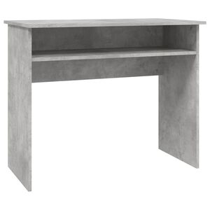 vidaXL Biurko, szarość betonu, 90x50x74 cm, materiał drewnopochodny