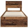 vidaXL Ramka łóżka Stare drewno 90 x 200 cm Materiał drewnopochodny