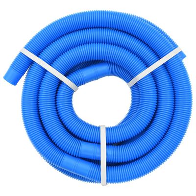 vidaXL Wąż do basenu z opaskami zaciskowymi, niebieski, 38 mm, 6 m