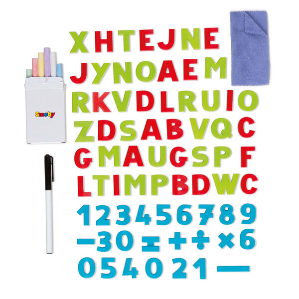 Smoby Tablica do rysowania dla dzieci, turkusowo-żółta