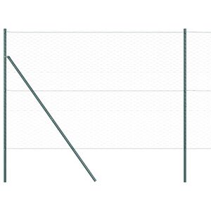 vidaXL Słupek ogrodzeniowy. Zielony 100 x 1,5 m (siatka 50 mm)