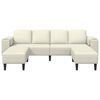 vidaXL Sofa do salonu 3 pcs Kremowy