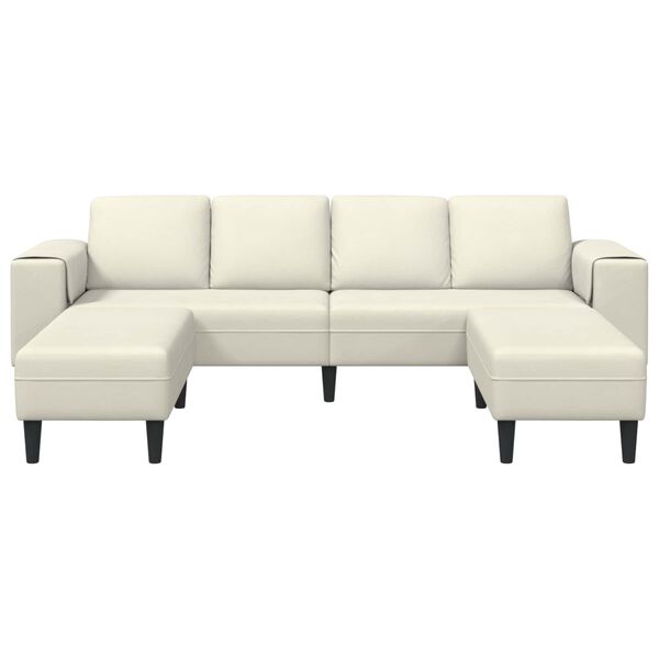 vidaXL Sofa do salonu 3 pcs Kremowy