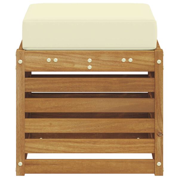 vidaXL Stołek Na Zewnątrz Lite Drewno Akacji Naturalny