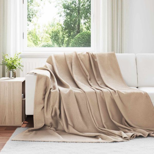 vidaXL Koce narzutowe 6 pcs Camel 270 x 240 cm Polar