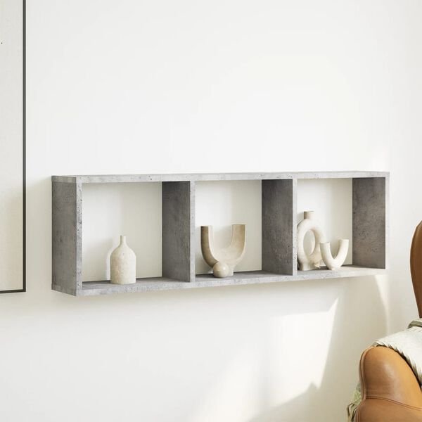 vidaXL P&oacute;łka ścienna, 100x16x30 cm, szarość betonu