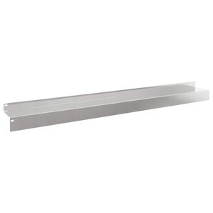 vidaXL Krawężnik do trawnika 10 szt. 100 x 10 x 8 cm Stal srebrny
