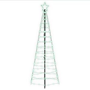 vidaXL Choinka świąteczna LED 180 cm 168 LED Wielokolorowy Stal Czarny