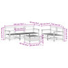 vidaXL 6-cz. zestaw wypoczynkowy do ogrodu, drewno daglezjowe